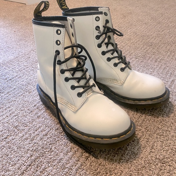 Dr. Martens Shoes White Doc Marten Boots Poshmark